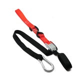 KMX Tie Down 25mm Snap Hook - Black/Red Soft Loop Hover Image