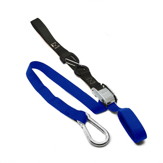 KMX Tie Down 25mm Snap Hook - Blue/Black Soft Loop Main Image