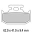 FERODO Disc Pad Set - FDB659 SG Sinter Grip Sintered Compound - Off-Road