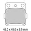 FERODO Disc Pad Set - FDB661 P Platinum Non Sintered Compound
