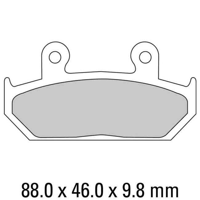 FERODO Disc Pad Set - FDB663 P Platinum Non Sintered Compound Hover Image