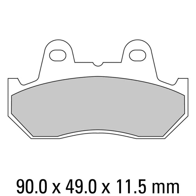FERODO Disc Pad Set - FDB665 P Platinum Non Sintered Compound Hover Image