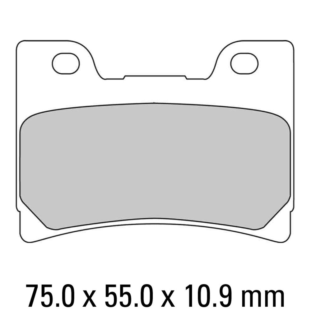 FERODO Disc Pad Set - FDB666 P Platinum Non Sintered Compound