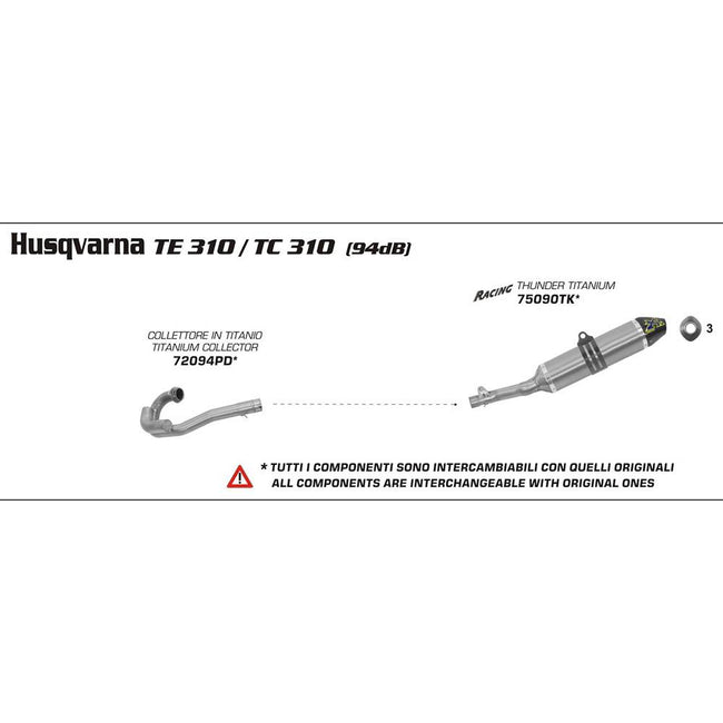 ARROW Collector 72094PD [AOE]: Titanium - HVA TC/TE 310 10>13 Hover Image