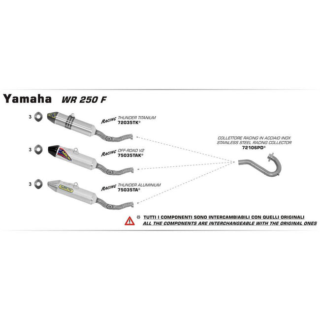 ARROW 72106PD Header Collector set - Stainless Hover Image