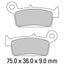 FERODO Disc Pad Set - FDB672 AG Argento Non Sintered Compound