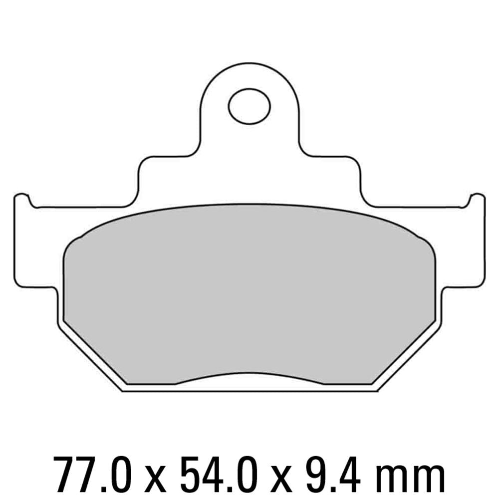 FERODO Disc Pad Set - FDB673 P Platinum Non Sintered Compound