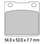 FERODO Disc Pad Set - FDB183 P Platinum Non Sintered Compound