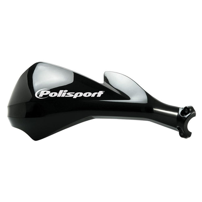 POLISPORT SHARP HANDGUARDS - INCLUDES 12mm FITTING KIT - BLACK Hover Image