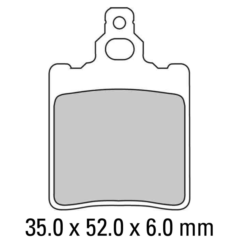 FERODO Disc Pad Set - FDB694 AG Argento Non Sintered Compound