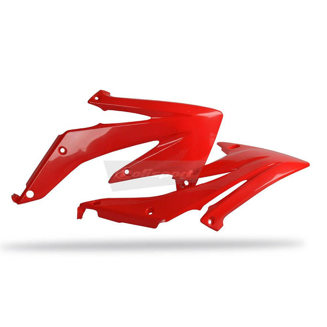POLISPORT RADIATOR SHROUDS HONDA CRF450R 05-08 - RED Hover Image