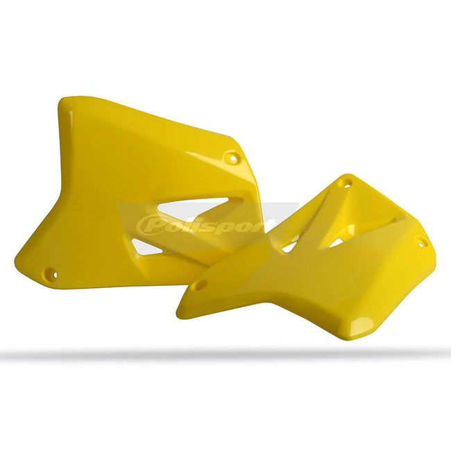 POLISPORT RADIATOR SHROUDS SUZUKI RM125/250 99-00 - YELLOW Hover Image