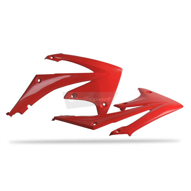 POLISPORT RADIATOR SHROUDS HONDA CRF250R 10-13/CRF450R 09-12 - RED Hover Image