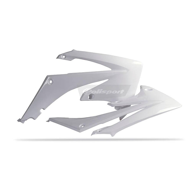 POLISPORT RADIATOR SHROUDS HONDA CRF250R 10-13/CRF450R 09-12 - WHITE Hover Image