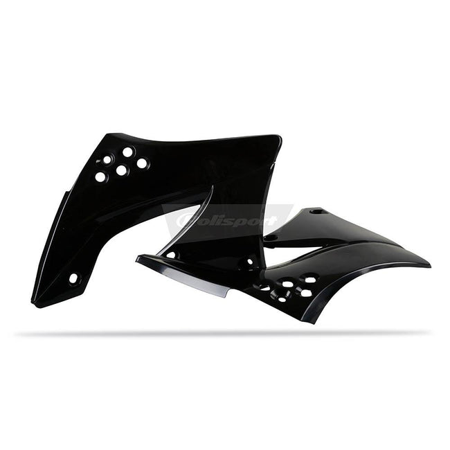 POLISPORT RADIATOR SHROUDS KAWASAKI KX450F 09-11 - BLACK Hover Image