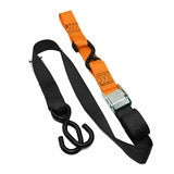 KMX Tie Down 38mm Twin Hook - Blk/Orange Loop Hover Image