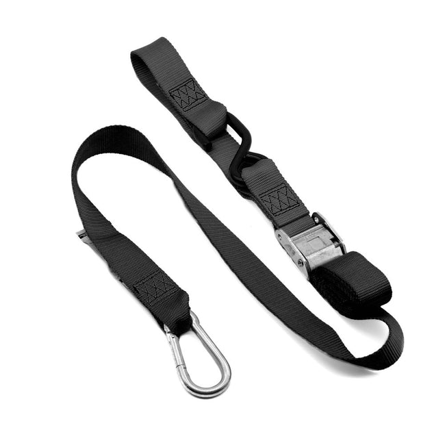 Kustom MX Tie Down 38mm Snap Hook - Black/Black Loop Main Image