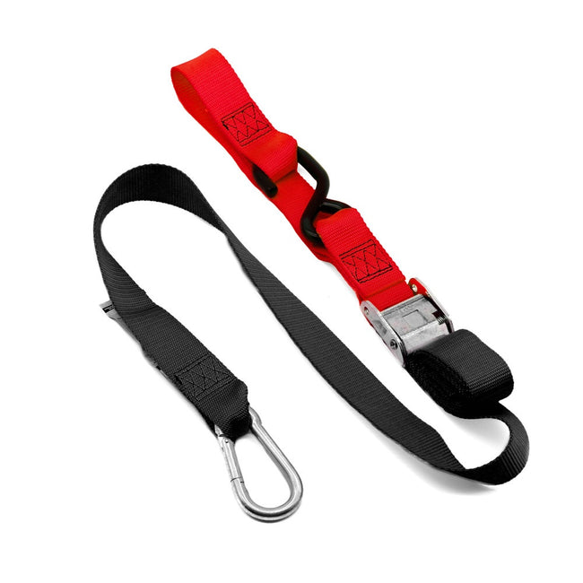Kustom MX Tie Down 38mm Snap Hook - Black/Red Loop Main Image