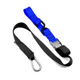 Kustom MX Tie Down 38mm Snap Hook - Black/Blue Loop Hover Image