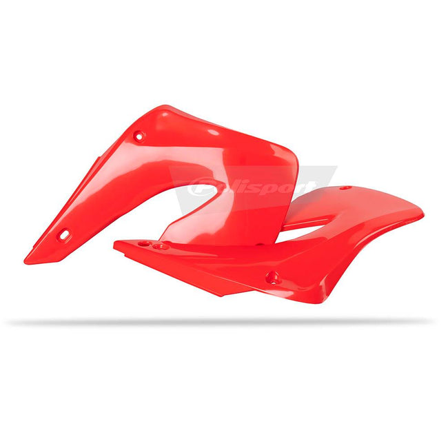 POLISPORT RADIATOR SHROUDS HONDA CR125/250 00-01 - RED Hover Image