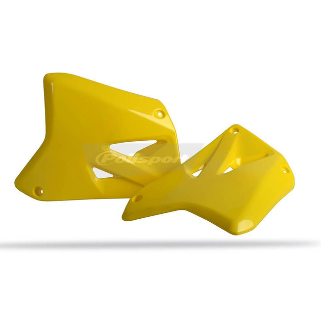 POLISPORT RADIATOR SHROUDS SUZUKI RM125/250 01-12 - YELLOW Hover Image