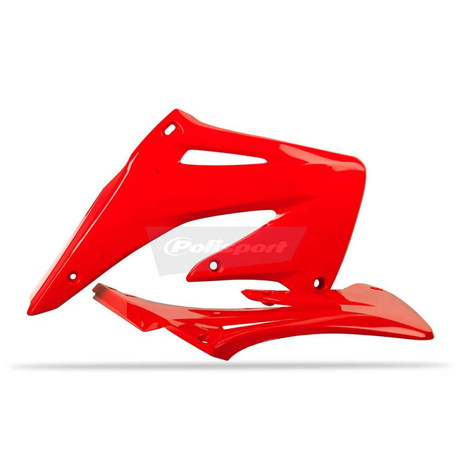 POLISPORT RADIATOR SHROUDS HONDA CRF450R 02-04 - RED Hover Image