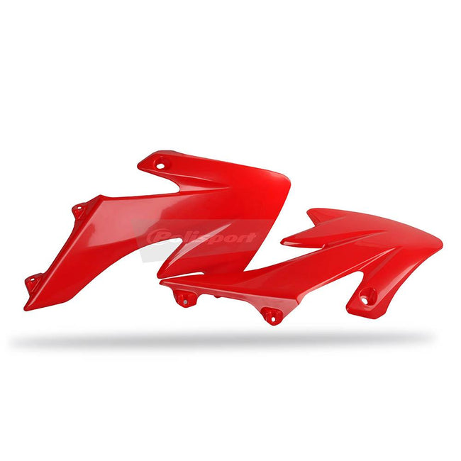 POLISPORT RADIATOR SHROUDS HONDA CRF50 04-17 - RED Hover Image