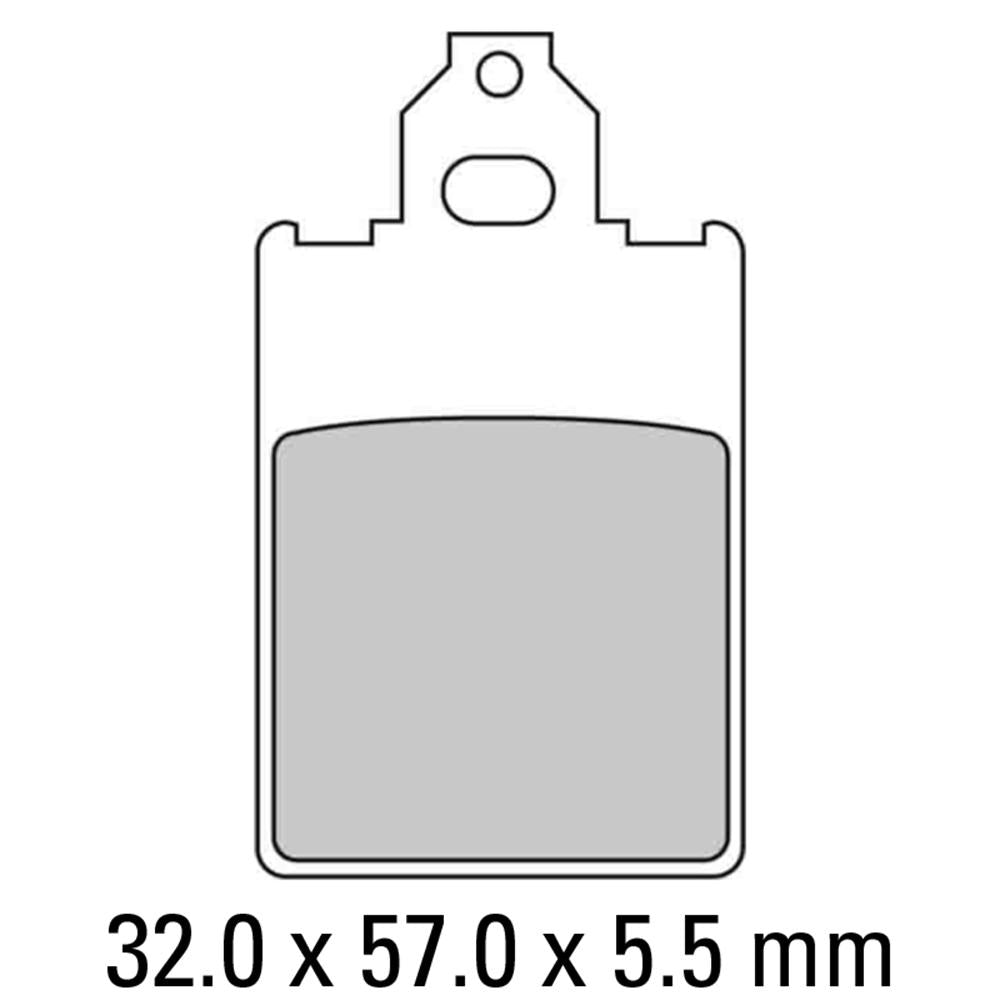 FERODO Disc Pad Set - FDB697 S Scooter Compound - Non Sintered