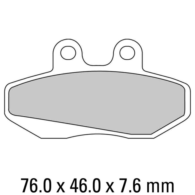 FERODO Disc Pad Set - FDB706 P Platinum Non Sintered Compound Hover Image