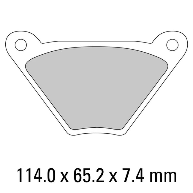FERODO Disc Pad Set - FDB185 P Platinum Non Sintered Compound Hover Image