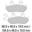 FERODO Disc Pad Set - FDB737 P Platinum Non Sintered Compound