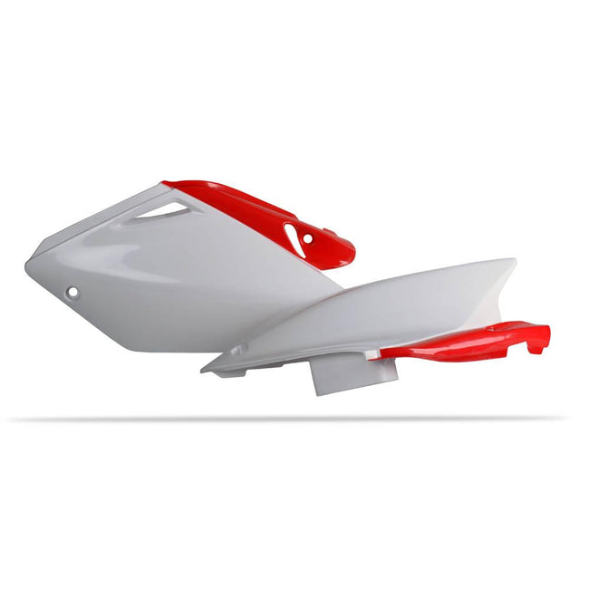 POLISPORT SIDE COVERS HONDA CRF250R 04-05 - RED/WHITE Hover Image