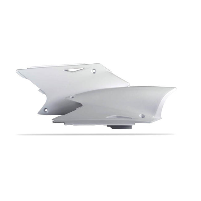 POLISPORT SIDE COVERS KX250F 04-05/RM-Z250 04-06 - WHITE Hover Image