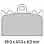 FERODO Disc Pad Set - FDB741 P Platinum Non Sintered Compound