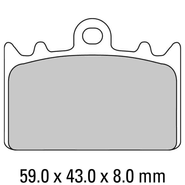 FERODO Disc Pad Set - FDB741 P Platinum Non Sintered Compound Hover Image