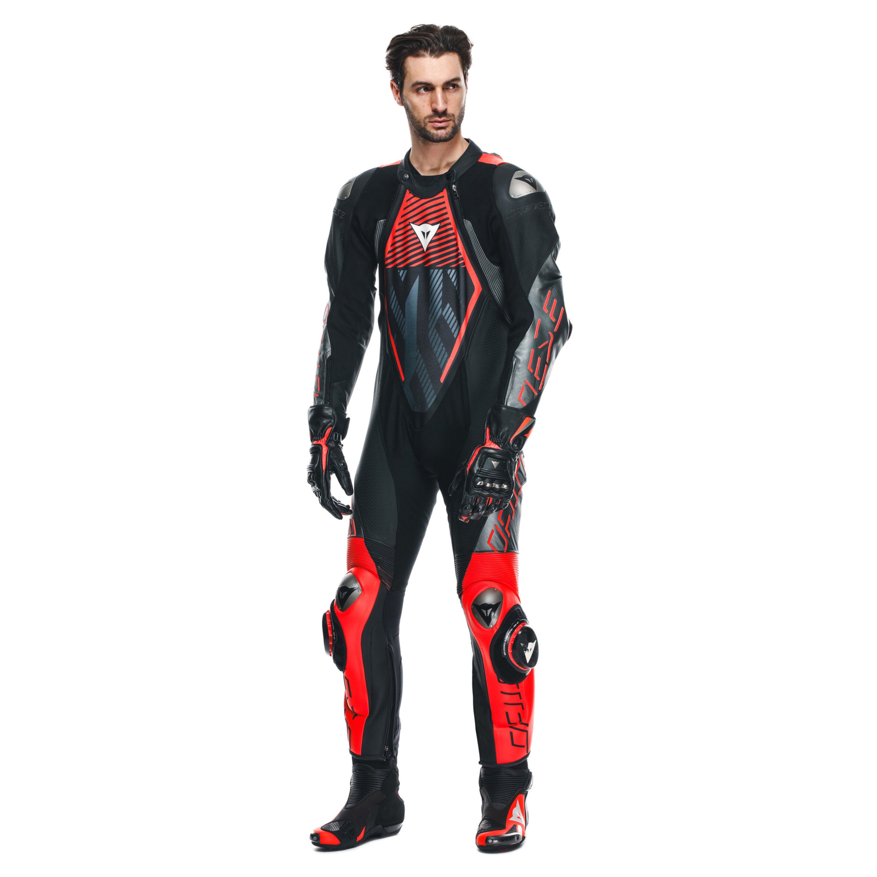 Dainese Audax D-Zip 1 Piece Leather Racing Suit - Perforated