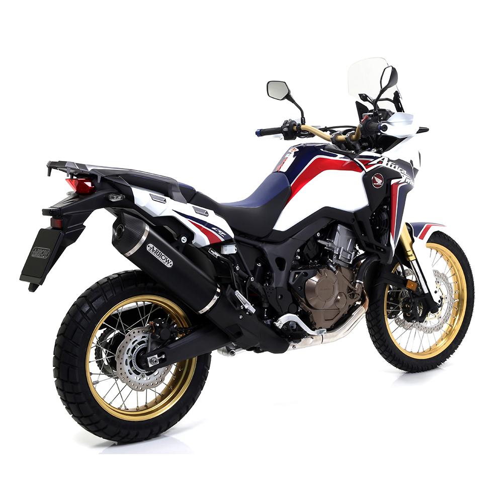 ARROW 72621AKN Silencer - MAXI RACE-TECH Aluminium Dark with Carbon End Cap - HONDA