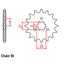 FRONT SPROCKET - STEEL  17T 530P (31-1A1-17)