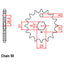 FRONT SPROCKET - STEEL 15T 530P (31-002-15)