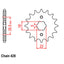 FRONT SPROCKET - STEEL  14T 428P (31-2JX-14)