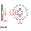 FRONT SPROCKET - STEEL  16T 530P (31-4G0-16)