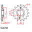 FRONT SPROCKET - STEEL  16T 520P (31-9MN-16)