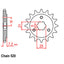 FRONT SPROCKET - STEEL  16T 520P (31-14A-16)