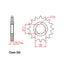 FRONT SPROCKET - STEEL  16T 520P (31-20S-16)