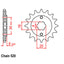 FRONT SPROCKET - STEEL  14T 520P (31-37F-14)