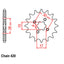 FRONT SPROCKET - STEEL  15T 420P D/D