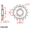 FRONT SPROCKET - STEEL  15T 630P (31-042-15)