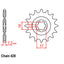 FRONT SPROCKET - STEEL  14T 428P (31-045-14)