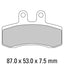 FERODO Disc Pad Set - FDB782 P Platinum Non Sintered Compound