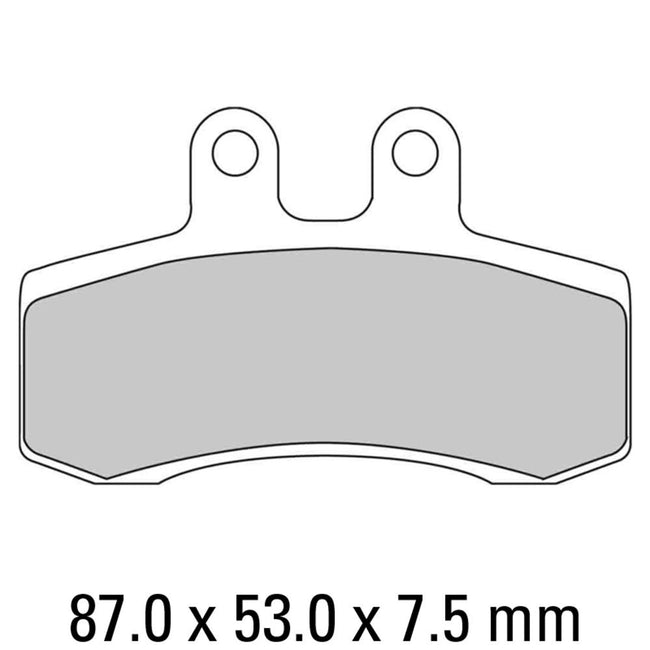 FERODO Disc Pad Set - FDB782 P Platinum Non Sintered Compound Hover Image